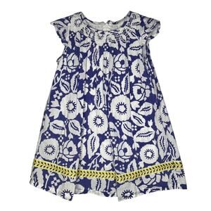 Roberta Roller Rabbit Blue Floral Dress Girls Size 4